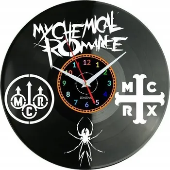 Hodiny MY CHEMICAL ROMANCE HODINY NÁSTĚNNÉ DEKORATIVNÍ MODERNÍ VINYLOVÁ DESKA