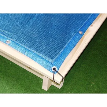 Pískoviště Krycí síť na pískoviště 1,2 x 1,2m Modrá +gumolano Zdarma