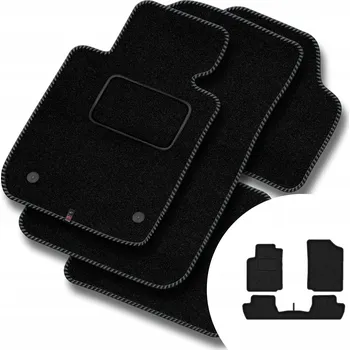 autokoberec Velurové autokoberce Motos 3 ks