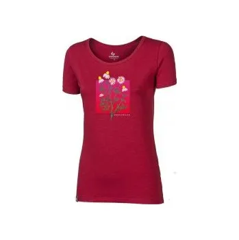 Dámské tričko Progress SASA "CAMOMILE" višňová XL; Červená triko