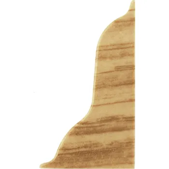 Podlahová lišta Pravá koncovka k soklové liště 52mm PVC DUB ZLATÝ (Zlatý dub)