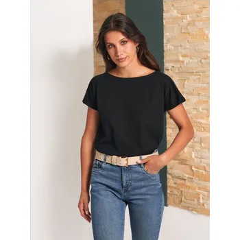 Dámské tričko Sinsay - Tričko s krátkým rukávem - černá - 8530J-99X - 8530J-99X-XXS-1
