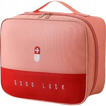 Kosmetická taška Kosmetická taštička EdiBazzar Organizér na cesty, výlety, lékárnička, prostorná, růžová