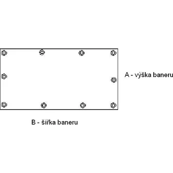 Krycí plachta Plachta PVC 630g/m2 s oky - NA MÍRU modrá