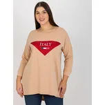 Vikki Dámská dlouhá mikina Alivere tmavě béžová One size