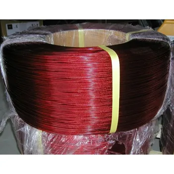 Lanko pro jízdní kolo Lanko ocelové potažené PVC červené 2,5mm