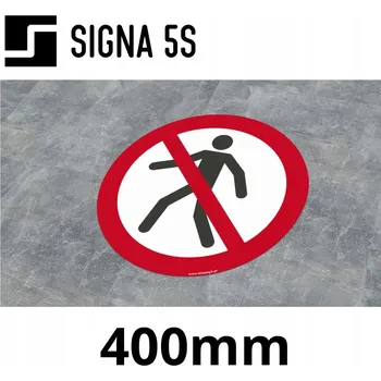 Podlahová značka SafeWalk "Zákaz vstupu" 40 cm