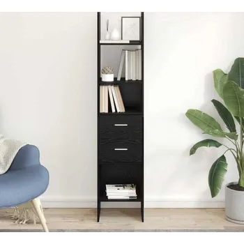 Knihovna vidaXL Knihovna Černý dub 40 x 35 x 180 cm Kompozitní dřevo [875441]