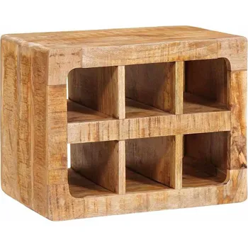 vidaXL Stojan na víno Hnědá 44 x 30 x 35 cm Masivní mangové dřevo [4104573]