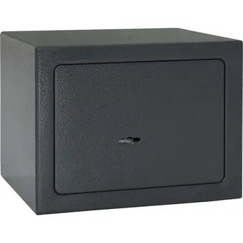 Trezor vidaXL Trezor se zámkem Tmavě šedá 23 x 17 x 17 cm Ocel [42011313]
