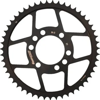 Řetězová sada pro motocykl SUPERSPROX Řetězová rozeta SUPERSPROX RFE-843:51-BLK černý 51 zubů, 428