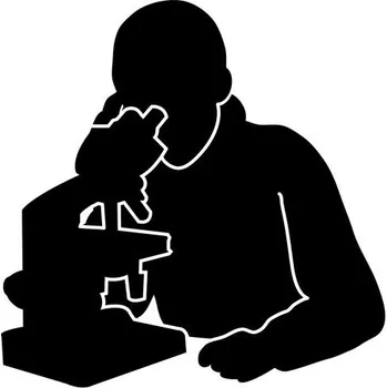 Samolepící dekorace Samolepka na stěnu vědec 15x14cm