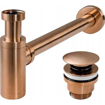 Sifon REA UNIVERZÁLNÍ SIFON KLIK-KLAK, BROUŠENÁ MĚĎ