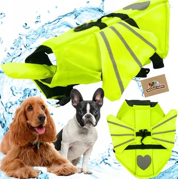 Obleček pro psa KAPOK pro psa plovací vesta do vody SE KŘÍDLY vel. S
