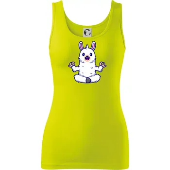 Yoga meditace - lama - Dámské tílko - XS ( Limetková )