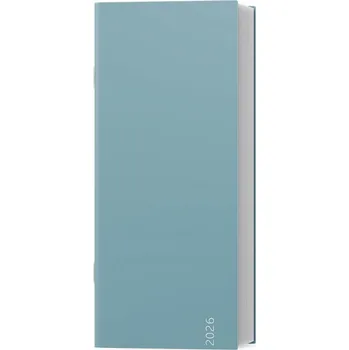 Diář Baloušek Tisk - Božka - Color - měsíční diář 2026, šedomodrá, 7,9 × 17,9 cm