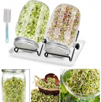 Sklenice NAKLIČOVACÍ NÁDOBA SKLENĚNÁ SKLENICE NA KLÍČENÍ 1000 ML, SADA 2 KS