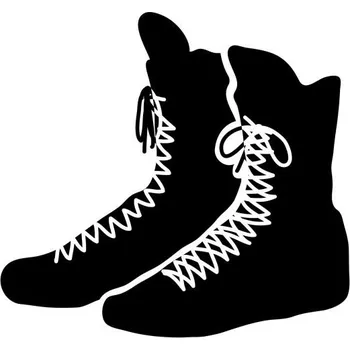 Úložný box Samolepka na stěnu boxerské boty 13x15cm