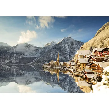 Puzzle Educa Hallstatt v zimě, 1500 dílků + k objednávce puzzle zdarma