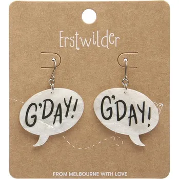 Náušnice Erstwilder Essentials náušnice G'DAY - White