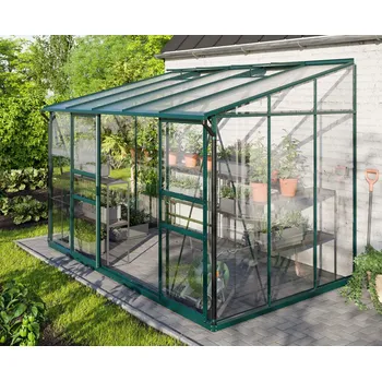Skleník Obloukový skleník, skleník z polykarbonátu, Vitavia Garden skleník ze skla ke zdi VITAVIA IDA 6500 sklo 3 mm + PC 6 mm zelený LG4646