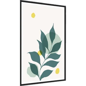 Obraz Plakát v Rámu Jemné Pastelové LISTY 50x70