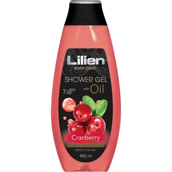 Sprchový gel Lilien olejový sprchový gel 400ml brusinka
