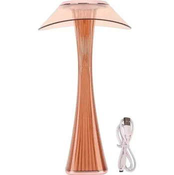 Lampička BEZDRÁTOVÁ NOČNÍ LAMPA STOLNÍ USB DOTYKOVÁ SE 3 BARVAMI SVĚTLA