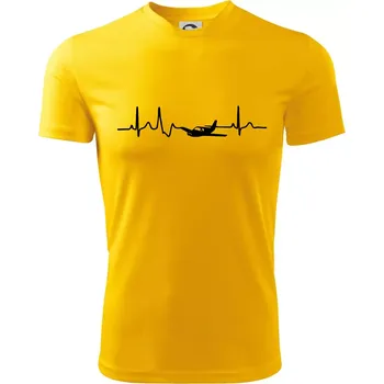 Chlapecké oblečení EKG letadlo - Dětské triko sportovní (dresovina) - 134 cm/8 let ( Žlutá )