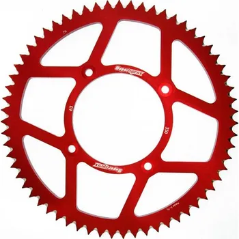 Řetězová sada pro motocykl Hliníková řetězová rozeta SUPERSPROX RAL-350:63-RED červená 63 zubů, 428