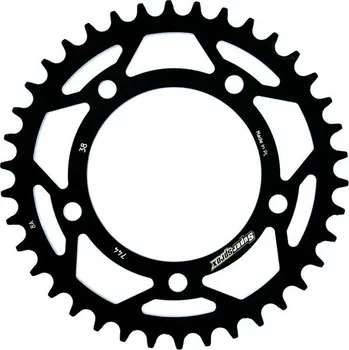 Řetězová sada pro motocykl Řetězová rozeta SUPERSPROX RFE-744:38-BLK černý 38 zubů, 525