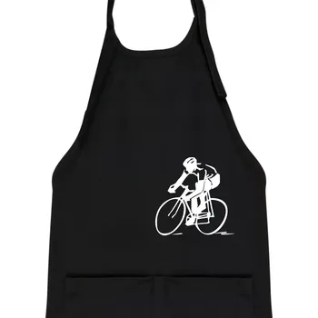 Kuchyňská zástěra Silniční cyklista - Dětská zástěra na vaření - Univerzální velikost ( Černá )