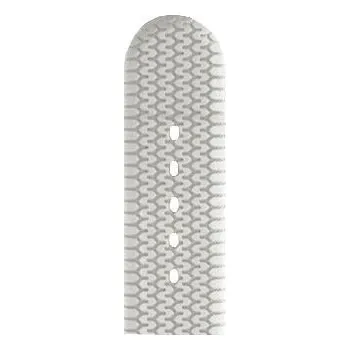Řemínek na hodinky Silikonový řemínek Hirsch Racing L 40238800-2, bílý, délka L - 18 mm