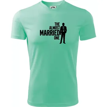 Pánské tričko Bachelor party - The almost married one - Pánské triko Fantasy sportovní (dresovina) - 3XL ( Mátová )