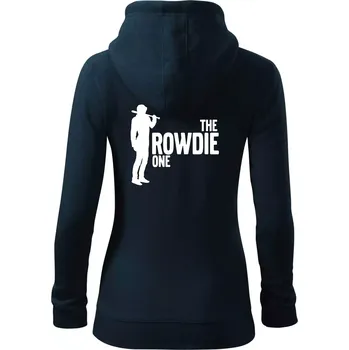 Dámská mikina Bachelor party - The rowdie one - Dámská mikina trendy zipper s kapucí - L ( Námořní modrá (velmi tmavá - téměř černá) )