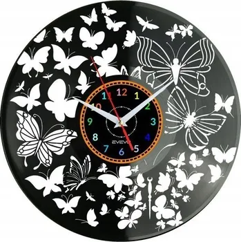 Hodiny Motýli Nástěnné Hodiny Vinylová Deska Moderní Dekorativní Dárek