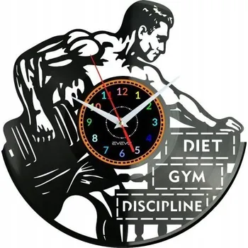 Hodiny Diet Gym Disciplin Nástěnné Hodiny Vinylová Deska Moderní Dekorativní Na P