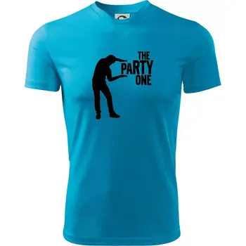 Pánské tričko Bachelor party - The party one - Pánské triko Fantasy sportovní (dresovina) - XL ( Světlý tyrkys )