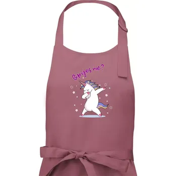 Kuchyňská zástěra Jednorožec Opiješ mě? - Pánská zástěra na vaření - Univerzální velikost ( Starorůžová )