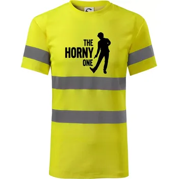 Pánské oblečení Bachelor party - The horny one - Triko reflexní - HV PROTECT - 3XL ( Neonově žlutá )