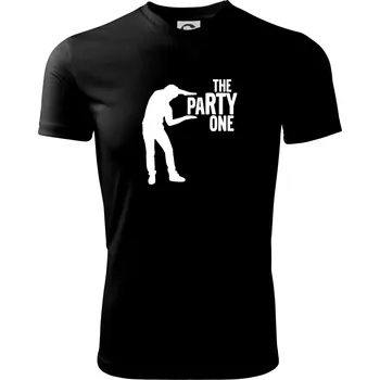 Pánské tričko Bachelor party - The party one - Pánské triko Fantasy sportovní (dresovina) - 3XL ( Černá )