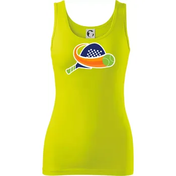 Padel logo barevné - Dámské tílko - XL ( Limetková )