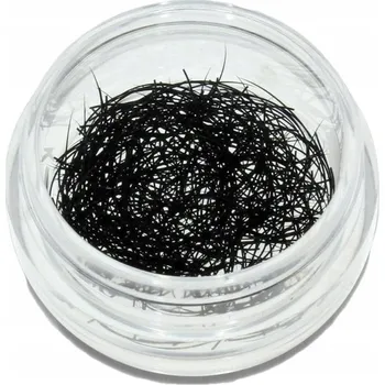Péče o řasy a obočí Jednotlivé řasy k prodlužování, hedvábné, 7 mm, v dóze 0,25 g, zakřivení C, tloušťka 0,25 mm
