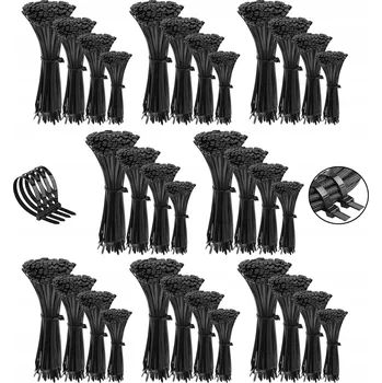 Stahovací páska Upínací pásky, černé stahovací pásky 4,8 mm 3200 ks