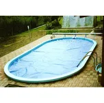 Plachta na bazén solární 180mic modrá ovál 3,5 x 7m
