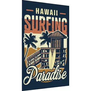 Obraz Plakát v Rámu Plážový Domek s Nápisy Vintage 60x80