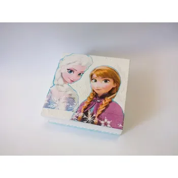 Dárková krabička Dřevěná krabička s víkem - Ledové království