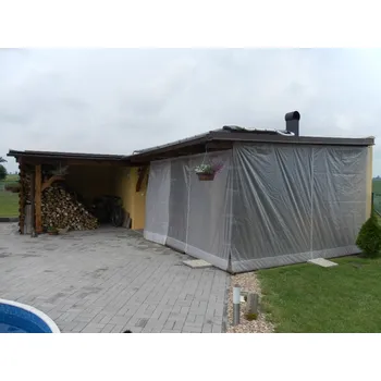 Krycí plachta Plachta mléčná kašírovaná 140g/m2 na pergolu olemovaná