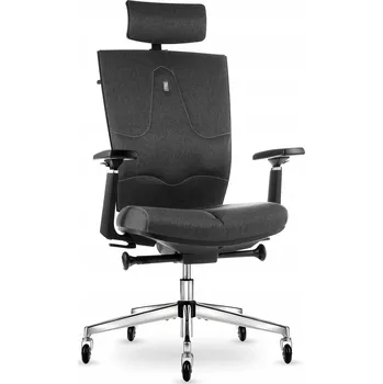 Ergonomická otočná židle Kulik System Space, šedá látka