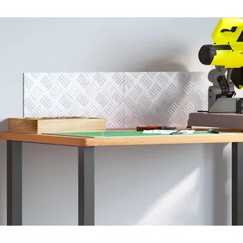 Příslušenství pro gril vidaXL Kolečkové desky 2 pcs Stříbrná 40 x 20 cm Hliník [4104245]